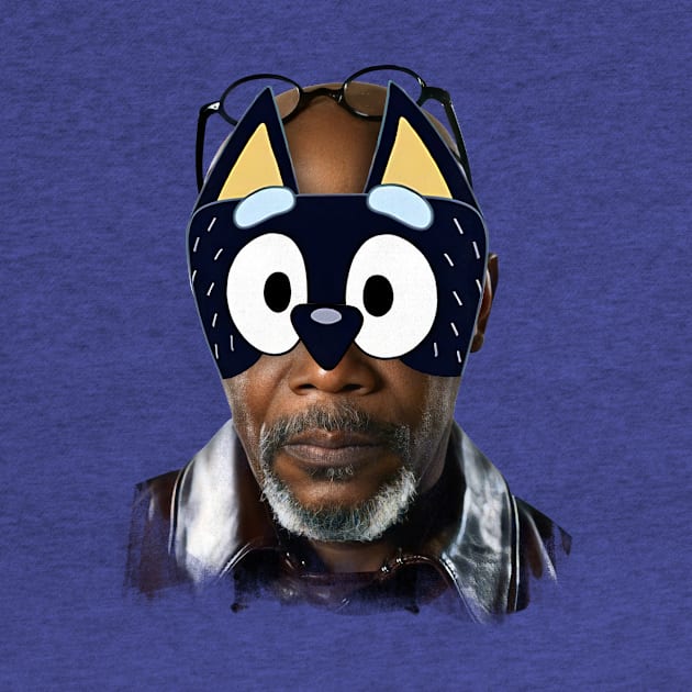 Good Daddy Behind Bluey Mask by PONGEISM STRIPEYE